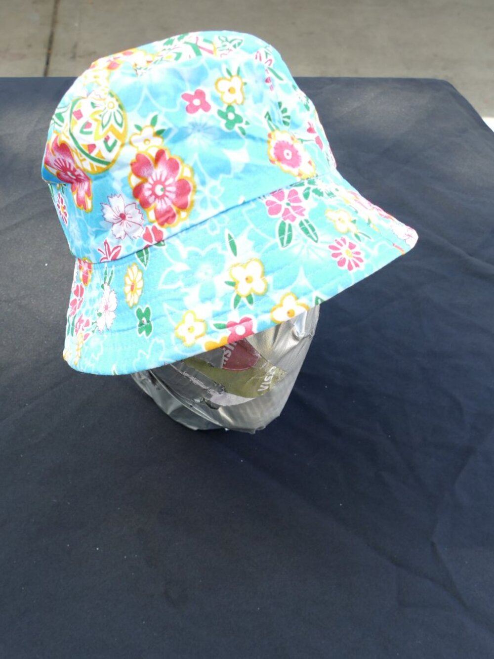 NWT Baby Blue Flower Print Kids Bucket Hat